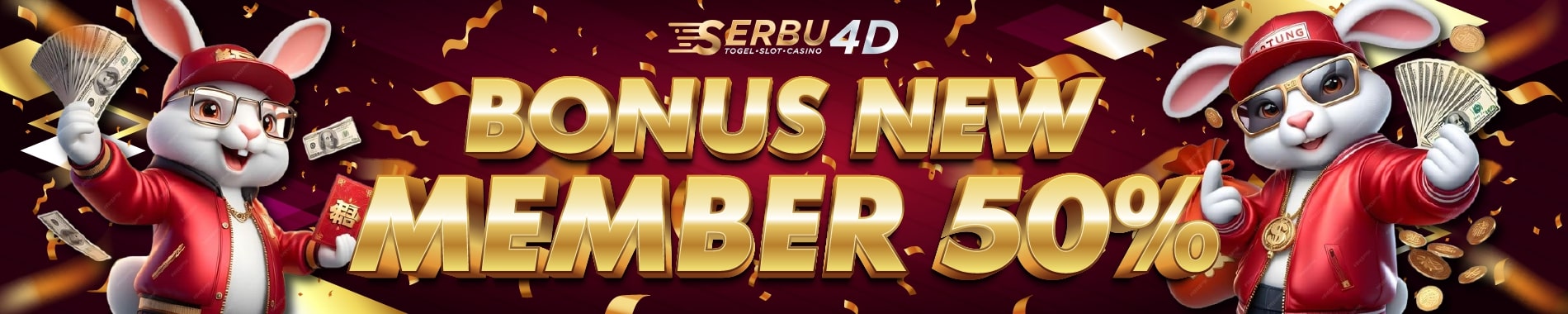 BONUS NEW MEMBER 50% SERBU4D